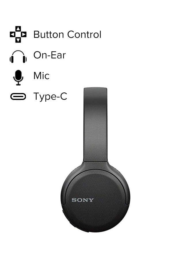 WH-CH510 Wireless On-Ear Bluetooth Headphones Black thumbnail 1