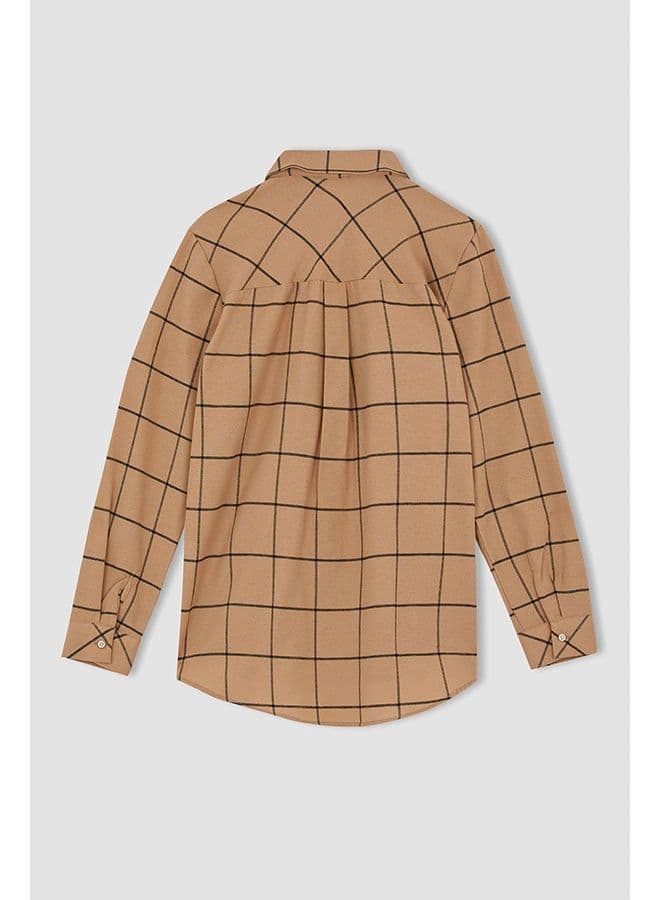 Woman Brown Long Sleeve Tunic LT.CAMEL thumbnail 2